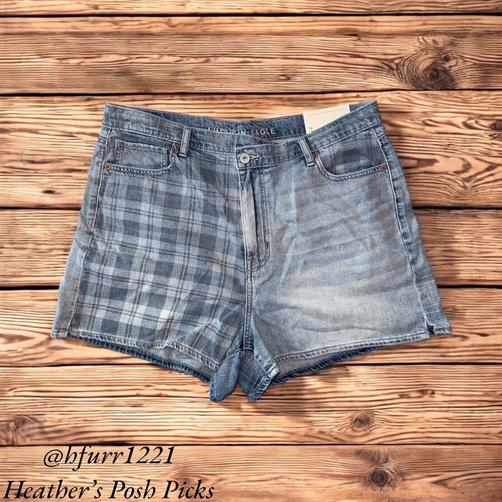 NWT AMERICAN EAGLE HIGHEST RISE MOM JEAN SHORT SZ 16